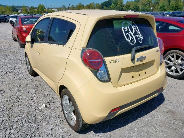 KL8CB6S93EC566089 - 2014 CHEVROLET SPARK LS YELLOW photo 3