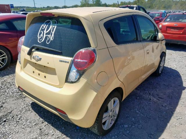 KL8CB6S93EC566089 - 2014 CHEVROLET SPARK LS YELLOW photo 4