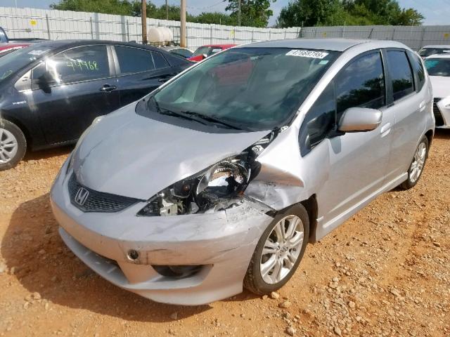 JHMGE8H55BS003898 - 2011 HONDA FIT SPORT SILVER photo 2