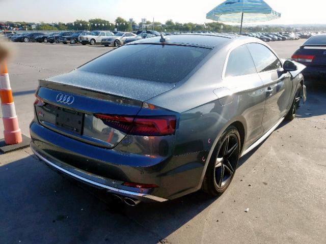 WAUR4AF53JA105208 - 2018 AUDI S5 PRESTIG GRAY photo 4