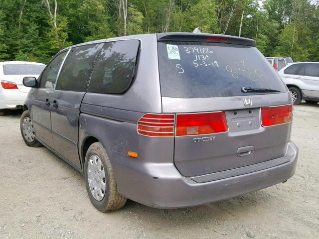 2HKRL1854YH540826 - 2000 HONDA ODYSSEY LX GRAY photo 3