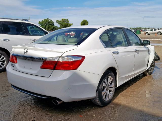 1HGCR2F30FA142501 - 2015 HONDA ACCORD LX WHITE photo 4