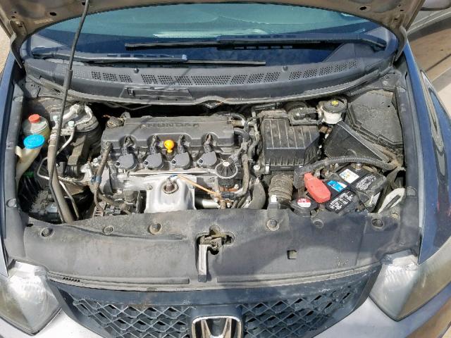 2HGFG1B62AH529185 - 2010 HONDA CIVIC LX GRAY photo 7