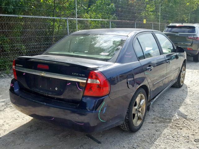 1G1ZU53866F154625 - 2006 CHEVROLET MALIBU LTZ ლურჯი ფოტო 4