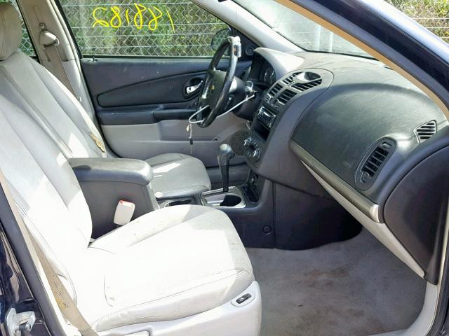 1G1ZU53866F154625 - 2006 CHEVROLET MALIBU LTZ ლურჯი ფოტო 5