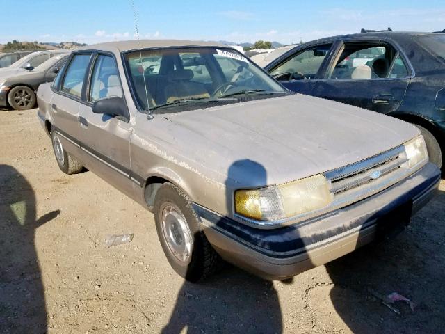 1FAPP37X6KK225860 - 1989 FORD TEMPO LX TAN photo 1