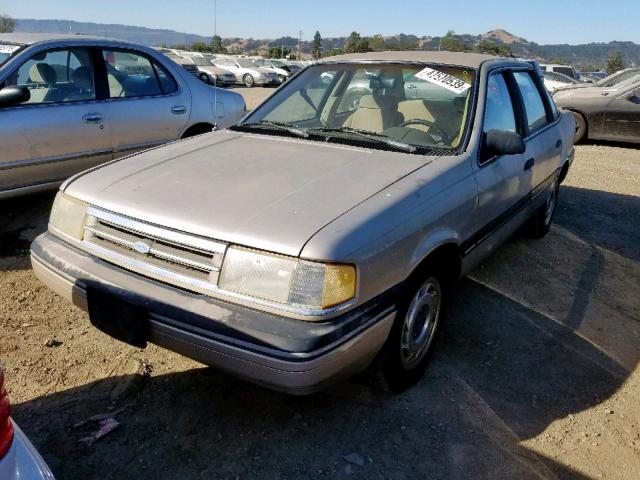 1FAPP37X6KK225860 - 1989 FORD TEMPO LX TAN photo 2