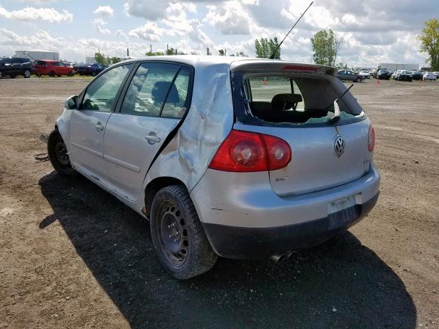 WVWDR71K27W052074 - 2007 VOLKSWAGEN RABBIT SILVER photo 3