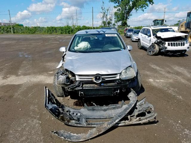 WVWDR71K27W052074 - 2007 VOLKSWAGEN RABBIT SILVER photo 9