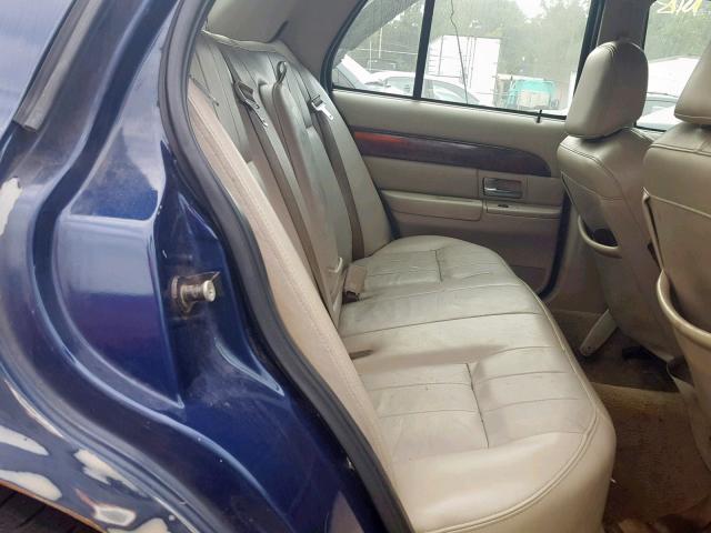 2MEFM75V76X632899 - 2006 MERCURY GRAND MARQ BLUE photo 6