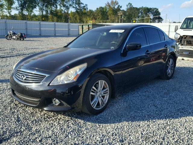 JN1CV6AP1DM303903 - 2013 INFINITI G37 BASE BLACK photo 2