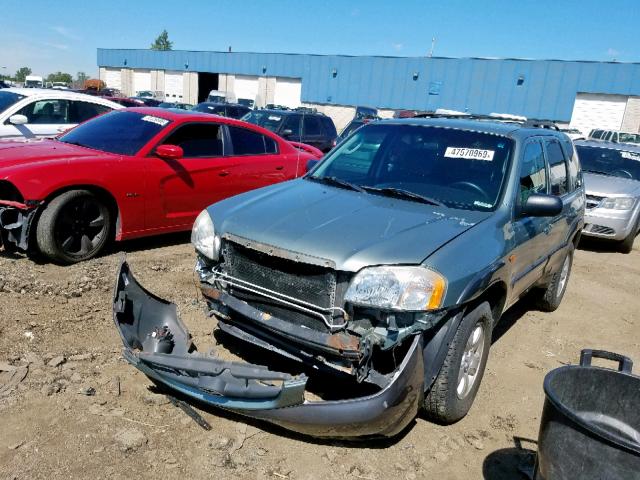 4F2CZ94164KM28269 - 2004 MAZDA TRIBUTE LX GREEN photo 2