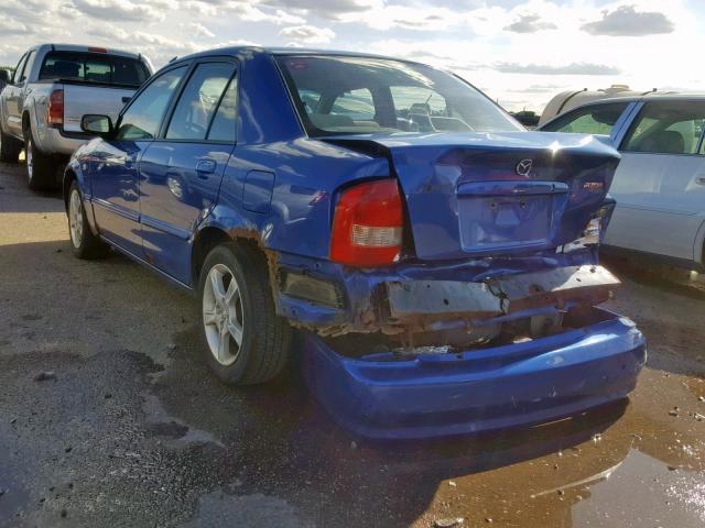 JM1BJ225830175434 - 2003 MAZDA PROTEGE DX BLUE photo 3