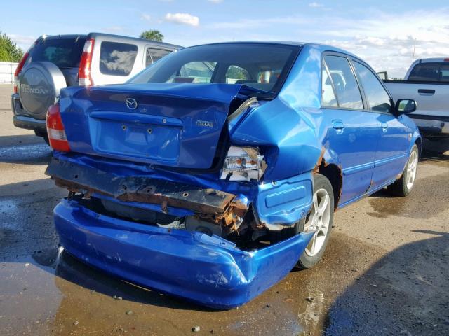 JM1BJ225830175434 - 2003 MAZDA PROTEGE DX BLUE photo 4