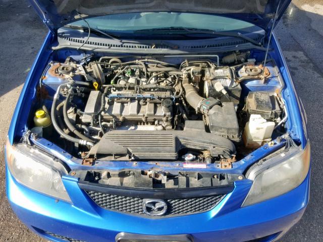 JM1BJ225830175434 - 2003 MAZDA PROTEGE DX BLUE photo 7