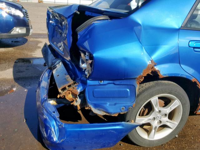 JM1BJ225830175434 - 2003 MAZDA PROTEGE DX BLUE photo 9