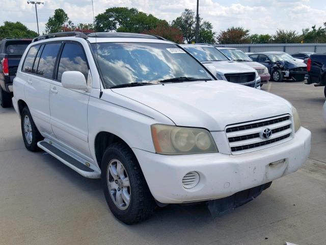 JTEGF21A530073249 - 2003 TOYOTA HIGHLANDER WHITE photo 1