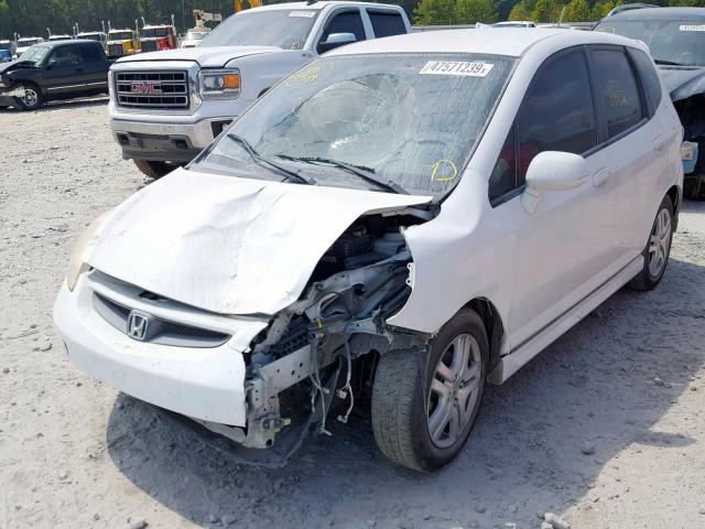 JHMGD38697S055606 - 2007 HONDA FIT S 白色 照片 2