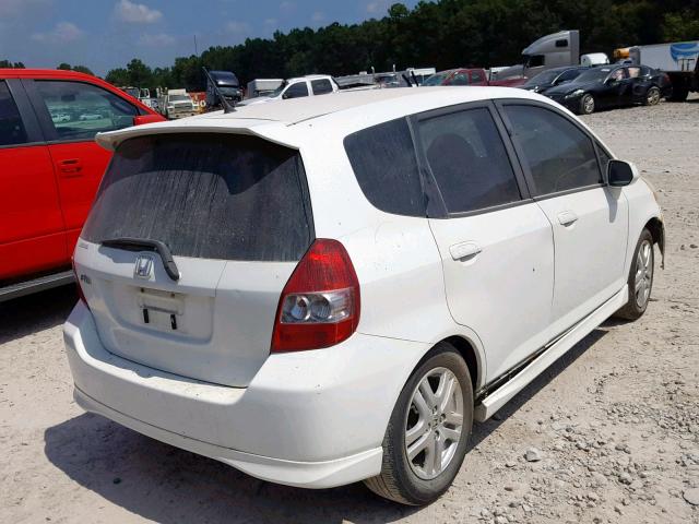 JHMGD38697S055606 - 2007 HONDA FIT S 白色 照片 4