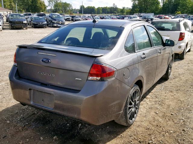 1FAHP3GNXAW135847 - 2010 FORD FOCUS SES GRAY photo 4