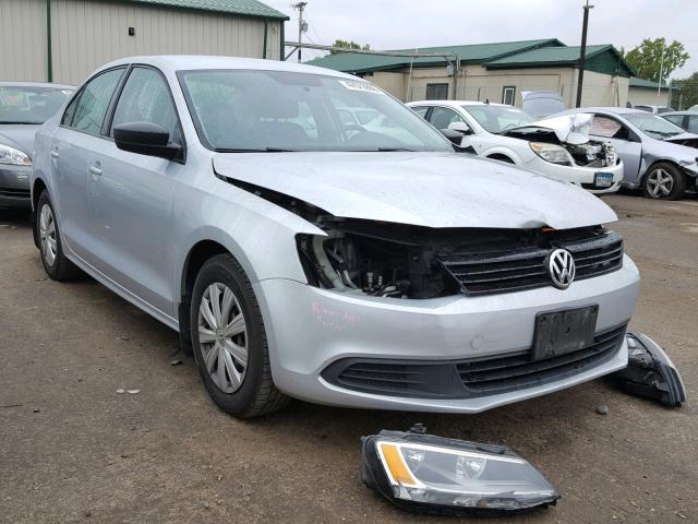 3VW1K7AJ2CM357922 - 2012 VOLKSWAGEN JETTA BASE SILVER photo 1