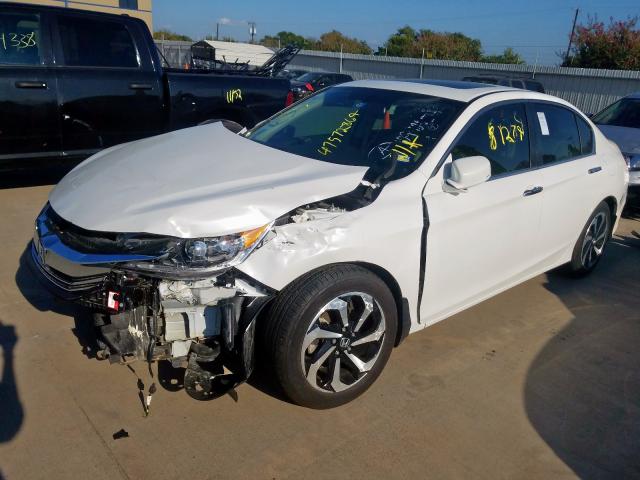 1HGCR2F81GA109908 - 2016 HONDA ACCORD EXL WHITE photo 2