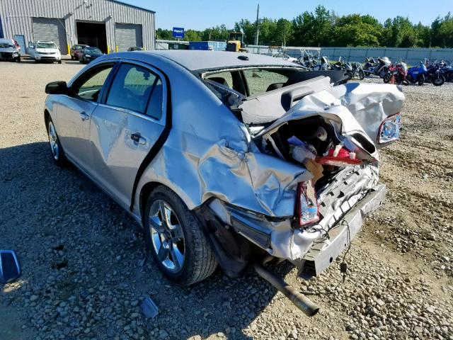 1G1ZH57B89F260248 - 2009 CHEVROLET MALIBU 1LT SILVER photo 3