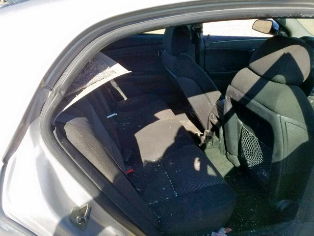 1G1ZH57B89F260248 - 2009 CHEVROLET MALIBU 1LT SILVER photo 6