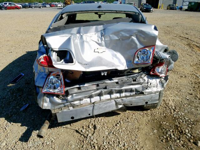 1G1ZH57B89F260248 - 2009 CHEVROLET MALIBU 1LT SILVER photo 9