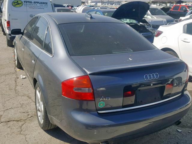 WAULD64B94N033102 - 2004 AUDI A6 2.7T QU GRAY photo 3