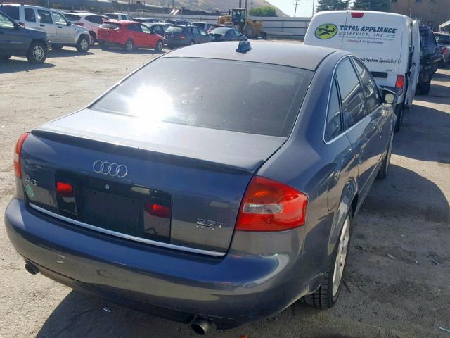 WAULD64B94N033102 - 2004 AUDI A6 2.7T QU GRAY photo 4