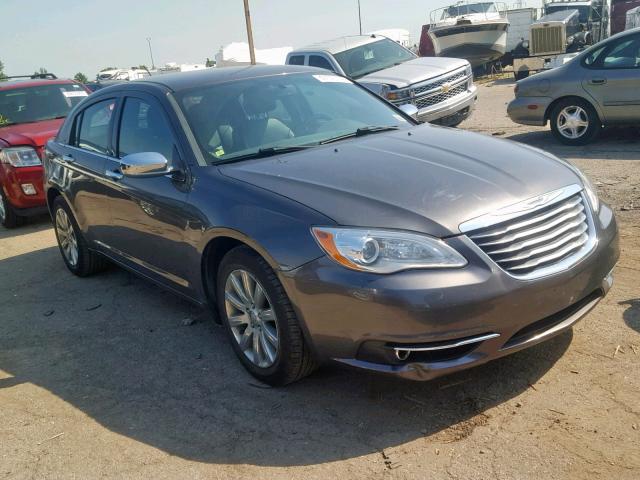 1C3CCBCG2EN176829 - 2014 CHRYSLER 200 LIMITE GRAY photo 1