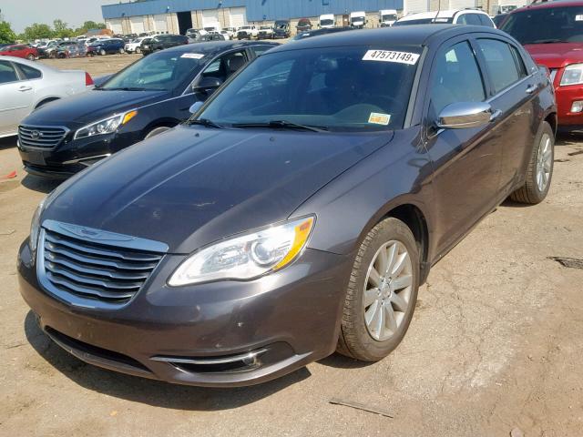 1C3CCBCG2EN176829 - 2014 CHRYSLER 200 LIMITE GRAY photo 2