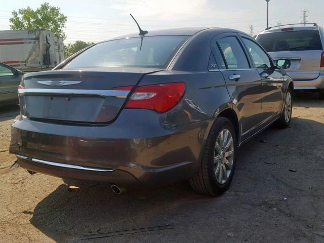 1C3CCBCG2EN176829 - 2014 CHRYSLER 200 LIMITE GRAY photo 4