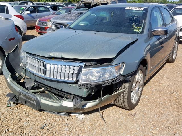 3LNHM26T68R641973 - 2008 LINCOLN MKZ GREEN photo 2