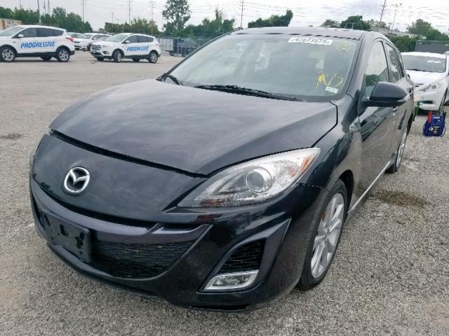 JM1BL1H5XA1132135 - 2010 MAZDA 3 S BLACK photo 2