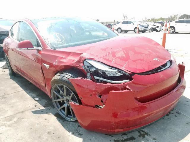 5YJ3E1EA8JF153797 - 2018 TESLA MODEL 3 RED photo 1