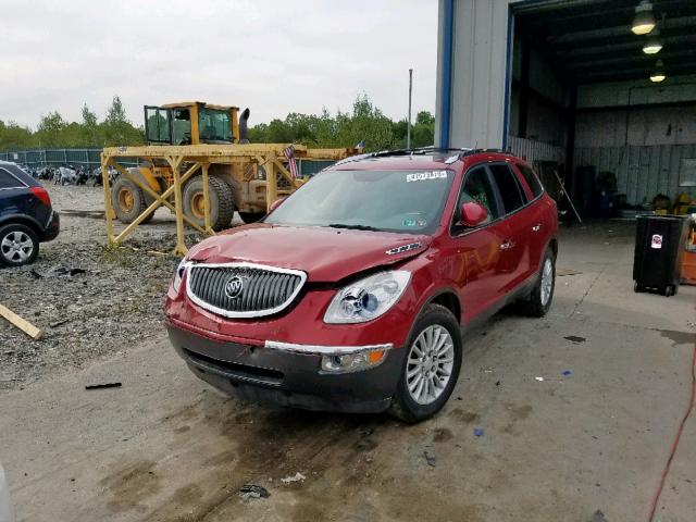 5GAKVCED1CJ170536 - 2012 BUICK ENCLAVE RED photo 2