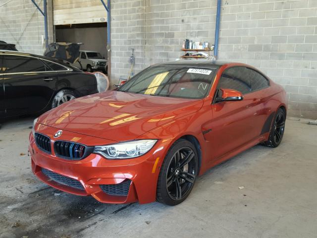 WBS3R9C5XFF708575 - 2015 BMW M4 ORANGE photo 2