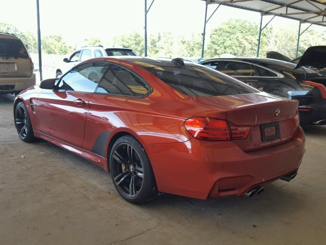 WBS3R9C5XFF708575 - 2015 BMW M4 ORANGE photo 3