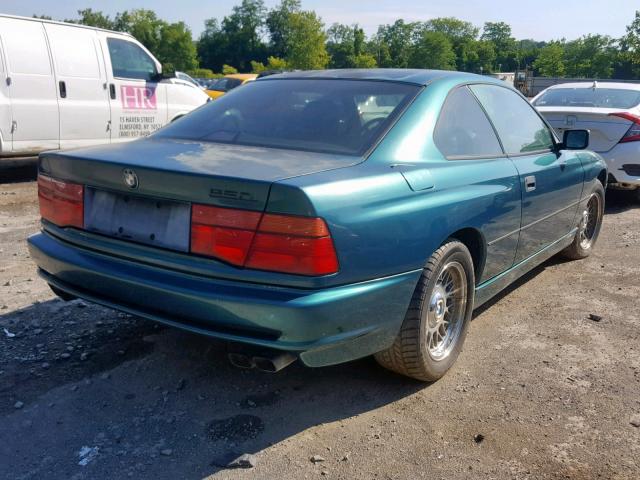 WBAEG2315MCB73888 - 1991 BMW 850 I AUTO GREEN photo 4