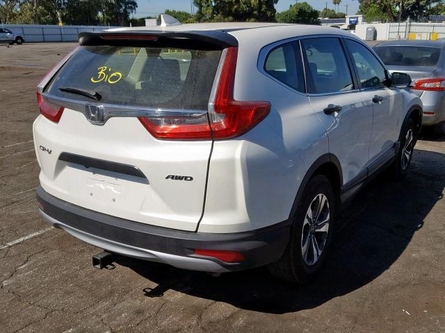 2HKRW6H34JH208426 - 2018 HONDA CR-V LX WHITE photo 4