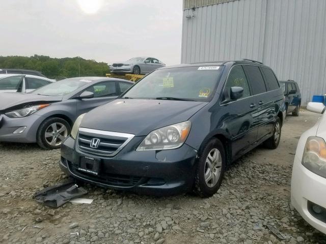 5FNRL38776B083308 - 2006 HONDA ODYSSEY EX GREEN photo 2