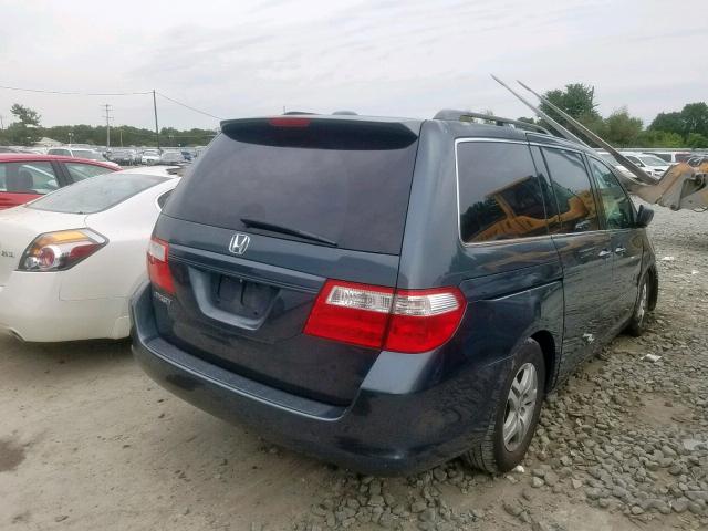 5FNRL38776B083308 - 2006 HONDA ODYSSEY EX GREEN photo 4