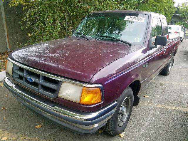 1FTCR14X0RPB47052 - 1994 FORD RANGER SUP PURPLE photo 2