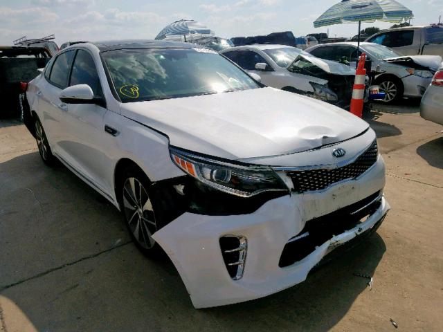 5XXGV4L25GG031158 - 2016 KIA OPTIMA SXL WHITE photo 1