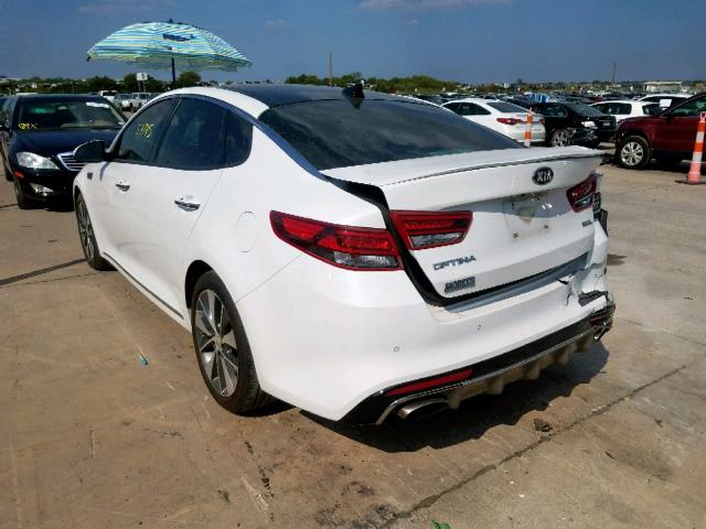 5XXGV4L25GG031158 - 2016 KIA OPTIMA SXL WHITE photo 3