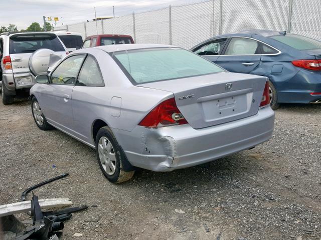 1HGEM22912L105151 - 2002 HONDA CIVIC EX SILVER photo 3