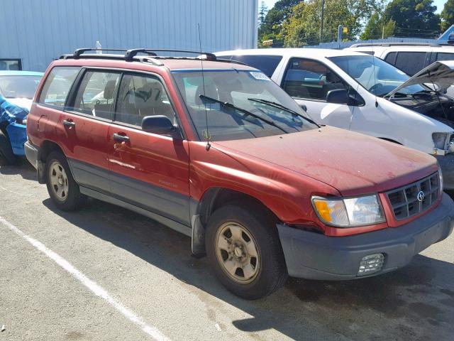 JF1SF6351XH750929 - 1999 SUBARU FORESTER L RED photo 1