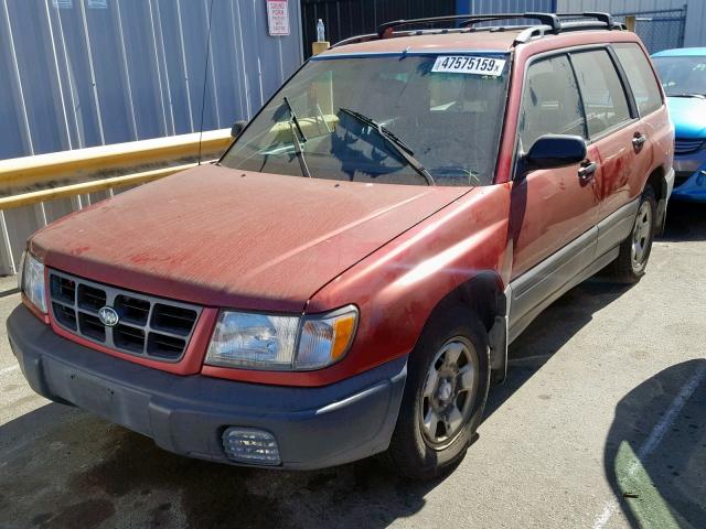 JF1SF6351XH750929 - 1999 SUBARU FORESTER L RED photo 2